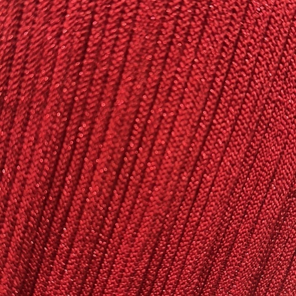 Candies size M red, mock turtleneck, sleeveless sparkly, sweater, dress - Picture 2 of 6